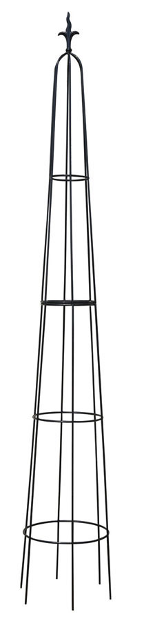 2.95m Heavy Duty Flame Design Garden Obelisk