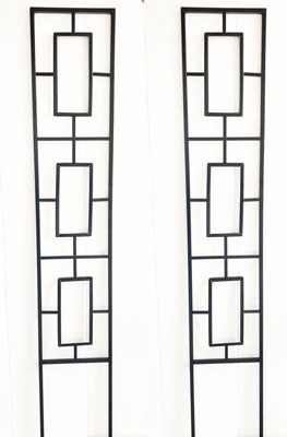 Pack of 2 x Metal Garden Plant Pot Trellises