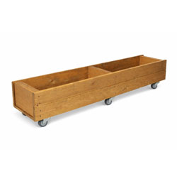 Movable Wooden Garden Planter Box with Wheels 120cm