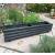 Large Lodge Wooden Garden Planter Black 130cm - view 2