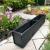 Wooden Plant Planters Flower Garden Trough Black 130cm - view 2