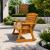 Rustic Wooden Rocking Garden Bench 2 Seater Patio Seating - view 2
