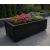 Wooden Outdoor Planter 0.6m Black Ash - view 3