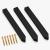 Wooden Log Roll Black Stakes 460mm Fits 125mm-300mm High Pack of 3 - view 3
