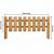 Wooden Garden Picket Fence 100cm x 39cm Decorative Lawn Edging Garden Border Fence - view 2