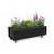 Portable Wooden Black Planter with Casters 60cm - view 1