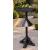 135cm Black Timber Garden Bird Feeding Table & Squirrel Guard Station - view 1