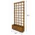 Heavy Duty Timber Planter with 1.8m Wooden Climbing Plant Trellis - view 4