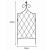 120cm Lattice Wall Trellis - view 2