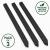 Wooden Log Roll Black Stakes 960mm Fits 600mm-660mm High Pack of 3 - view 1