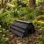 Handcrafted Garden Hedgehog House Wooden Black - view 4