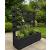 Contemporary Black Garden Planter with Climbing Trellis Frame  (L)100cmx(H)94cm  - view 1