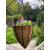 Metal Hanging Flower Planter Basket Pot - view 2