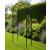 Black Steel Garden Arch with Decorative Lattice 226 cm H x 110 cm W x 40 cm D  - view 1