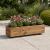 Tan Wooden Trough Garden Planter Fully Assembled Plant Box (90x23x22cm) - view 1