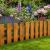Wooden Garden Picket Fence 100cm x 39cm Decorative Lawn Edging Garden Border Fence - view 1