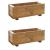 Wooden Trough Planters Small Set of 2 - view 1