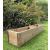 Wooden Garden Planter Trough Brown 1100mm - view 1