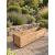 Pair of Wooden Garden Trough Planters Flower & Herb Grow Boxes 80x23x22cm - view 2