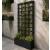 Heavy Duty Wooden Black Planter with 1.8m Climbing Rose Tall Trellis - view 1