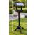 Black Wooden Bird Table Natural Slate Roof Feeding Station & Bird Bath - view 2