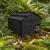 Wooden Hedgehog House with Solid Floor & Roof  - Ready Assembled Black - view 1