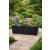 Large Wooden Planter Trough Vegetable Container Black Ash - view 1