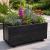 Wooden Outdoor Planter Deep 0.6m Black Ash - view 1