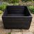 Charcoal Black Large Square Planter Box - view 3