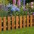 Wooden Garden Picket Fence 100cm x 39cm Decorative Lawn Edging Garden Border Fence - view 3