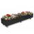 Wheeled Wooden Planter Black Box 120cm - view 3
