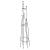 1.5m Black Metal Garden Crooked Obelisk - view 1