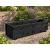 Pair of Black Wooden Garden Trough Planters Flower & Herb Boxes 80x23x22cm - view 4