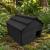 Wooden Hedgehog House with Solid Floor & Roof  - Ready Assembled Black - view 2