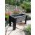 Plant Pot With Legs Wood Raised Planter Boxes Black - view 2