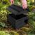 Wooden Hedgehog House with Solid Floor & Roof  - Ready Assembled Black - view 3