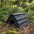 Handcrafted Garden Hedgehog House Wooden Black - view 2