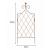 120cm Lattice Wall Trellis Rusty - view 2