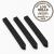 Wooden Log Roll Black Stakes 460mm Fits 125mm-300mm High Pack of 3 - view 1