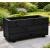 Wooden Outdoor Planter Deep 0.6m Black Ash - view 2