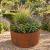 Large Rust Metal Round Garden Planter Ring 60cm x 30cm - view 1