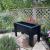 Raised Garden Bed Wooden Planter Black 85cm - view 1