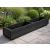 Wooden Large Planter 1.2m Black Ash - view 2