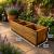 Garden Wooden Patio Planter Trough with 3 Sections - view 4