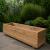 Wooden Rectangular Garden Planter Extra Deep Brown - view 2