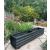 Large Lodge Wooden Flower Planter Black 120cm - view 1