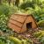 Garden Wooden Hedgehog House Hibernation Shelter Wildlife Habitat - view 2