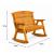 Rustic Wooden Rocking Garden Bench 2 Seater Patio Seating - view 3