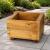 Wooden Rectangular Garden Planter Small Brown - view 3