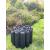 Wooden Garden Border Edging Log Roll Black 2.4m x 230cm - view 1
